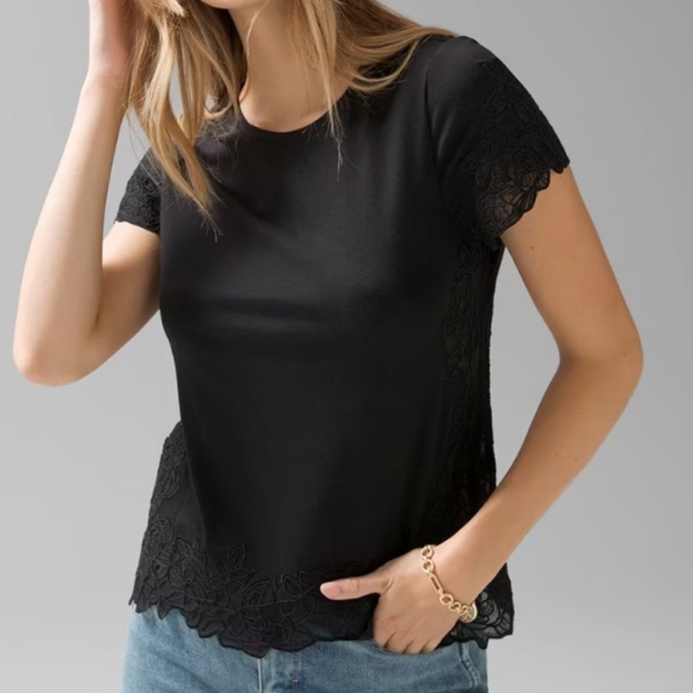 [ WHBM ] lace shirt
